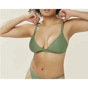 Andie Swim The Caicos Top Eco Nylon Seagrass Size XL